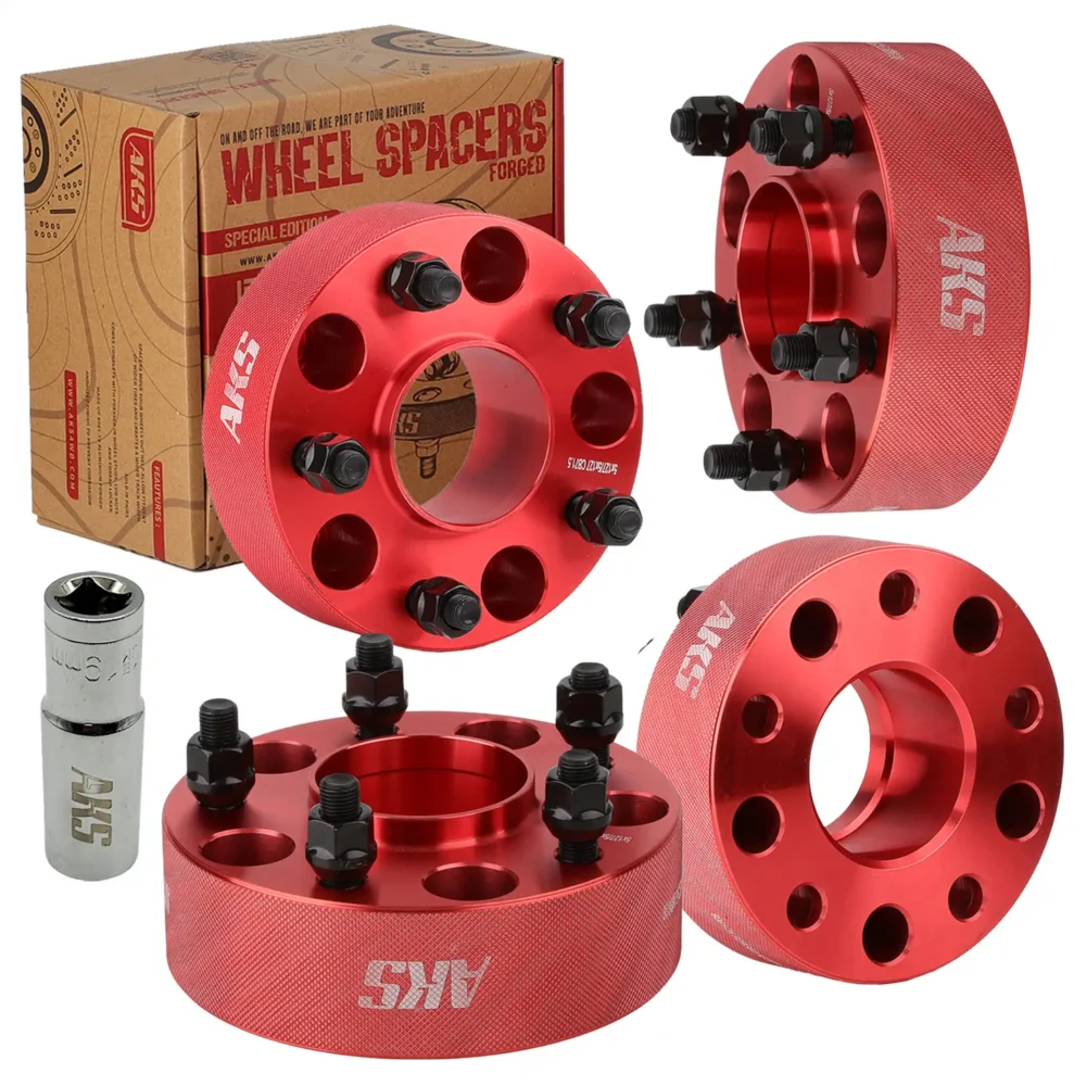 AKS4WD – Separadores de Ruedas 2 Pulgadas Hub Centric para Jeep Wrangler JK 4WD 2007-2018 | Grand Cherokee WJ 1999-2004 | Grand Cherokee WK 2005-2010 | Commander XK 2006-2010 en Panamá | 5×127mm · 71.5mm · Aluminio Forjado 6061-T6 | Juego de 4 + Dado Gratis